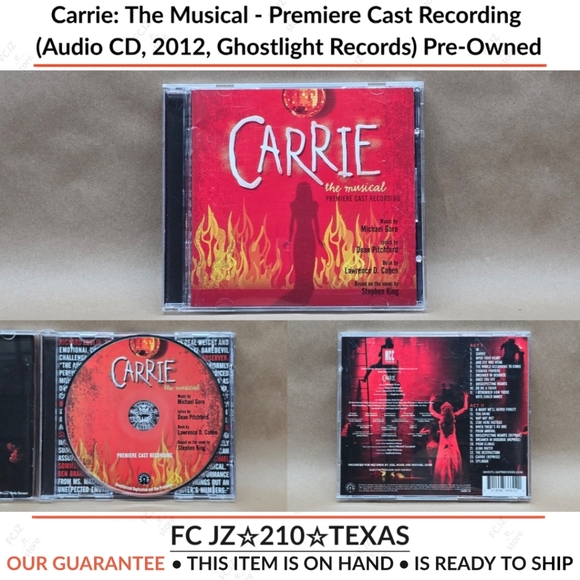 Carrie: The Musical - Premiere Cast Recording (Audio CD, 2012, Ghostlight Rec... - Picture 1 of 10